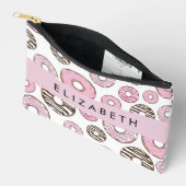 Roze Donuts, Witte Donuts, Sprinkles, Jouw naam Etui (Open)