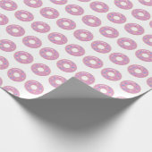 Roze Donuts Wrapping Paper Gift Wrap Doughnoten Cadeaupapier (Hoek)