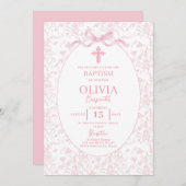 Roze doopsel van Toile Kaart (Voorkant / Achterkant)