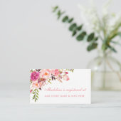 Roze Douche Registry Insert Kaart (Staand voorkant)