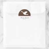 roze dove stickers (Tas)