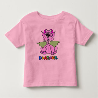 Roze draak kinder shirts