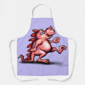 Roze draak schort (Voorkant)
