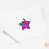 Roze draak ster sticker (Envelop)