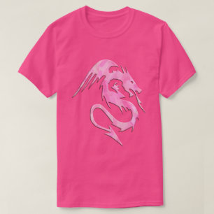 Roze Dragon Tie Dye T-shirt