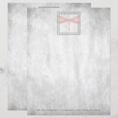 Roze Dragonfly - Aangepast papierblad (Voorkant / Achterkant)