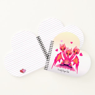 Roze draken notitieboek