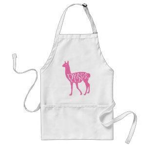 Roze Drama Lama Schort