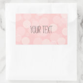 Roze Dream Rechthoekige Sticker (Tas)