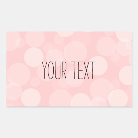 Roze Dream Rechthoekige Sticker (Voorkant)