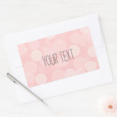 Roze Dream Rechthoekige Sticker (Envelop)