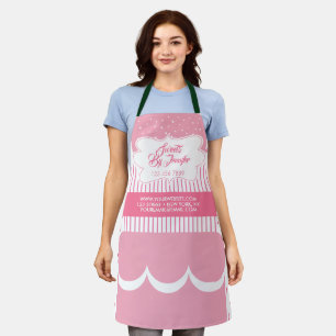 Roze Drie-laags Taart Bakkerij Schort