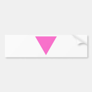 Roze driehoek bumpersticker