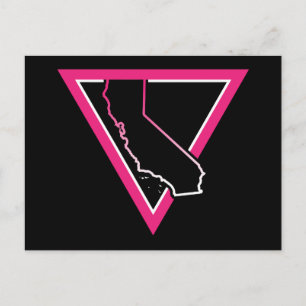 roze driehoek californië briefkaart