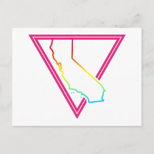 roze driehoek californië briefkaart