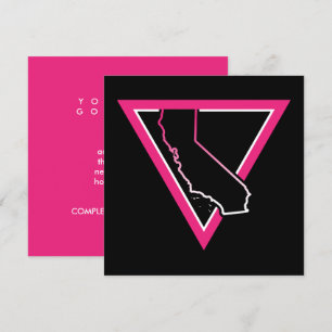 roze driehoek californië kaart