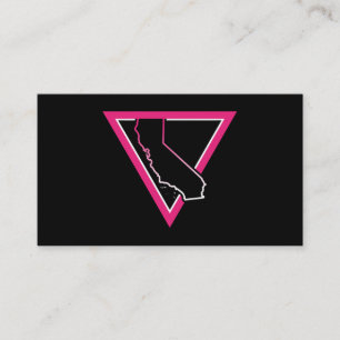 roze driehoek californië visitekaartje