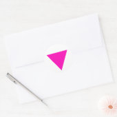 "ROZE DRIEHOEK" GAY PRIDE RONDE STICKER (Envelop)