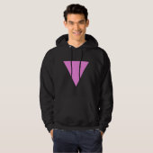 Roze driehoek hoodie (Voorkant volledig)