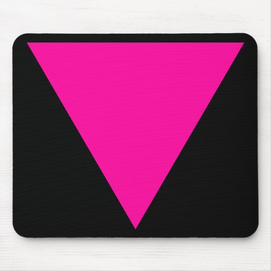 roze driehoek. muismat (Voorkant)