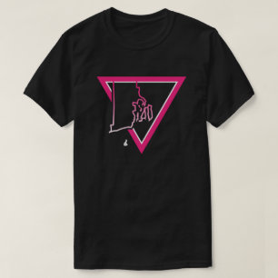 roze driehoek Rhode Island T-shirt