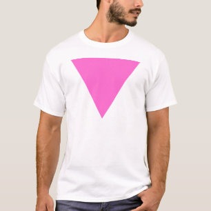 Roze driehoek t-shirt