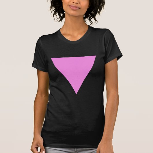 Roze driehoek t-shirt (Voorkant)