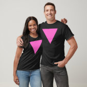 Roze driehoek t-shirt (Unisex)