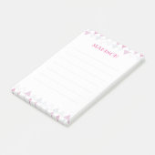 Roze Driehoeken Post it Notes (Schuin)