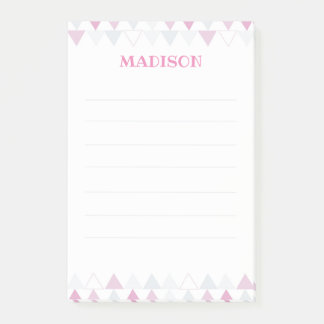 Roze Driehoeken Post it Notes