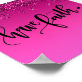 Roze drifder Inspirerend citaat Poster (Hoek)