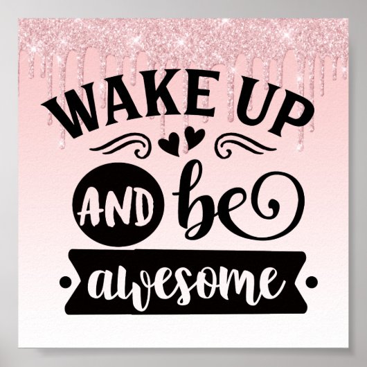 Roze drifder Inspirerend citaat Poster (Voorkant)