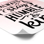 Roze drifder Inspirerend citaat Poster (Hoek)