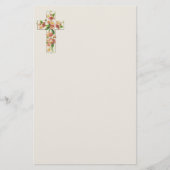 Roze drijvende dwarsbalk briefpapier (Voorkant)