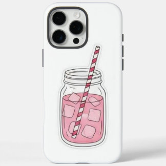 Roze Drink Mason jar Hoesje