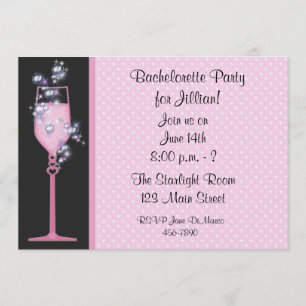 Roze Drink Partij Uitnodiging