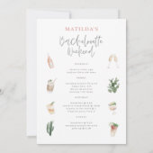 Roze drinken in het weekend rondreis aankondiging (Achterkant)