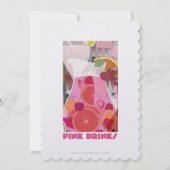 Roze Drinken Kaart (Achterkant)