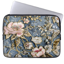 Roze dromen in geborduurde jeans stijl