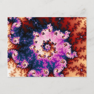Roze droom - Fractal Briefkaart