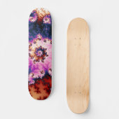 Roze droom - Fractal Skateboard (Voorkant)