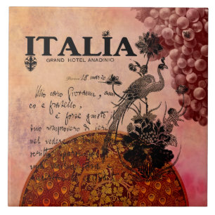 Roze druiven Italia Tegeltje