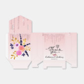 Roze druppelflesje bedankt bedankdoosjes (Uitgevouwen)
