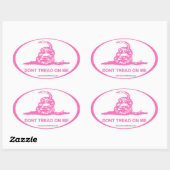 Roze DTOM Ovale Sticker (Vel)