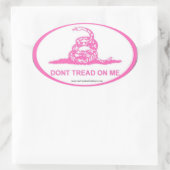 Roze DTOM Ovale Sticker (Tas)