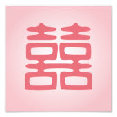 Roze dubbelgeluk - Vet Foto Afdruk (Voorkant)