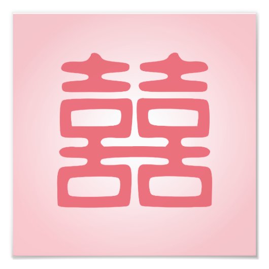 Roze dubbelgeluk - Vet Foto Afdruk (Voorkant)