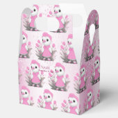 Roze Duck Favor Box Bedankdoosjes (Geopend)