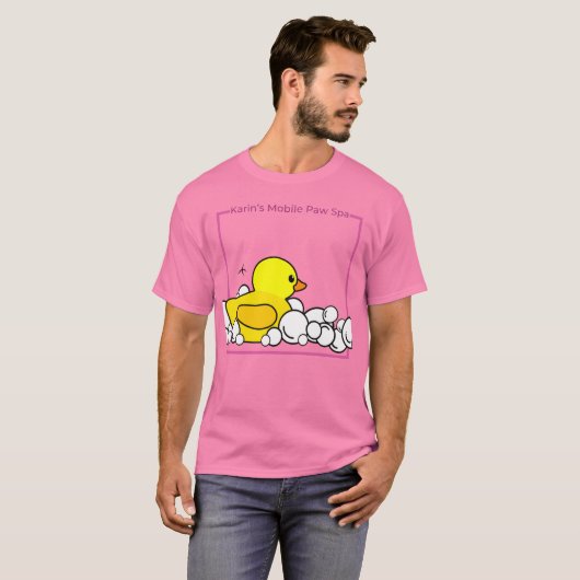 Roze Duck T-Shirt (Voorkant volledig)