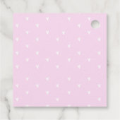 Roze Dump Truck Hearts Valentijnse Labels Gift (Achterkant)